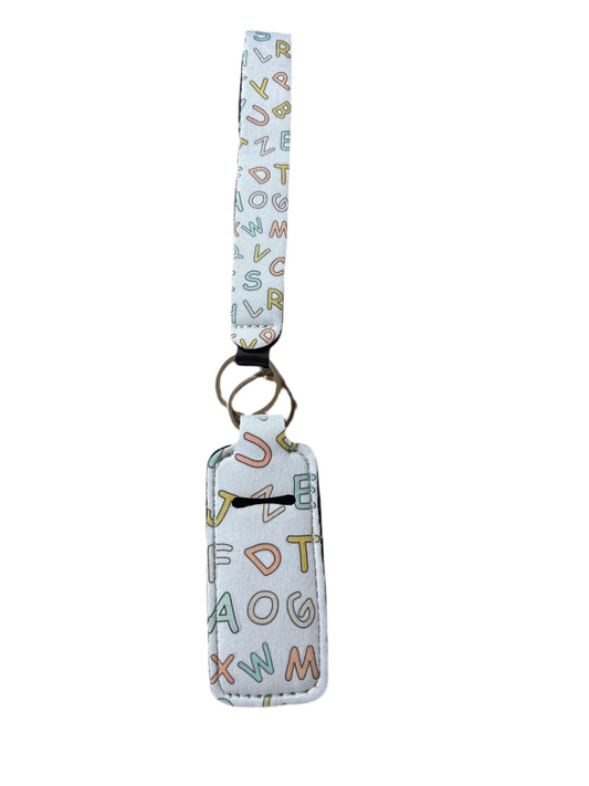 Alphabet Keychain and Lip Balm Holder